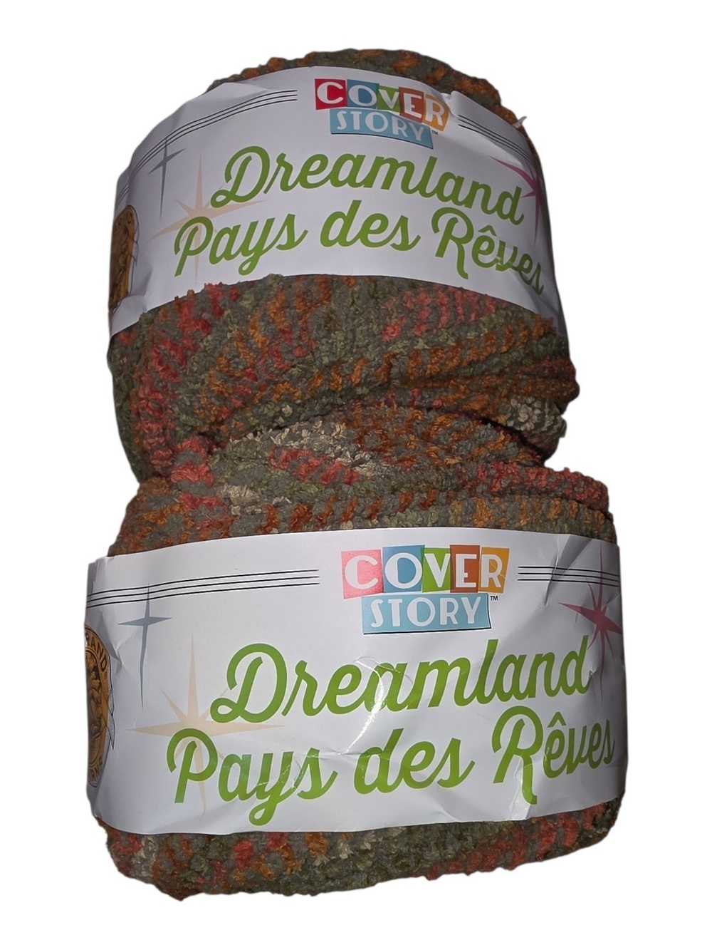 Lion Brand Cover Story Dreamland Camouflage Yarn 2 Skeins Super Bulky 6